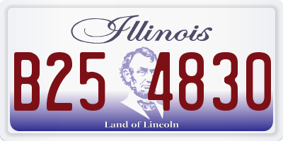 IL license plate B254830