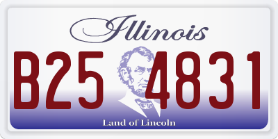 IL license plate B254831