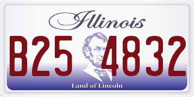 IL license plate B254832