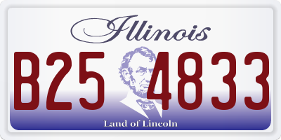 IL license plate B254833