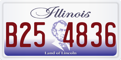 IL license plate B254836