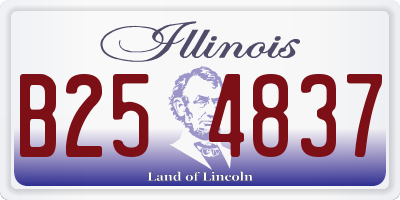 IL license plate B254837