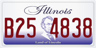 IL license plate B254838