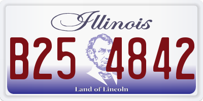 IL license plate B254842