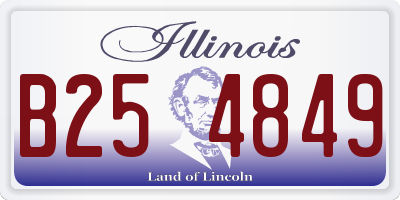IL license plate B254849
