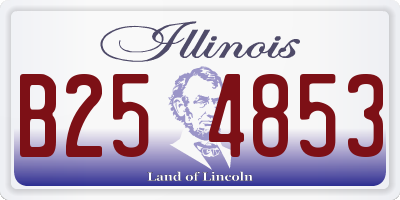 IL license plate B254853