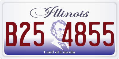 IL license plate B254855