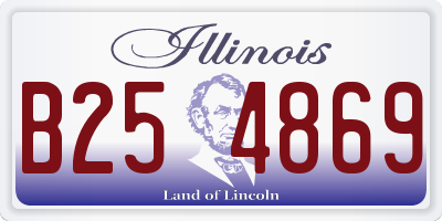IL license plate B254869