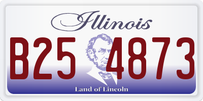 IL license plate B254873