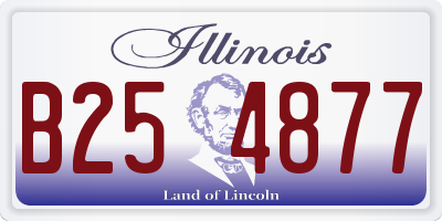 IL license plate B254877