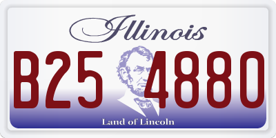 IL license plate B254880