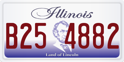 IL license plate B254882