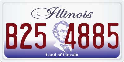 IL license plate B254885