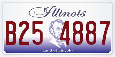 IL license plate B254887
