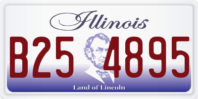 IL license plate B254895