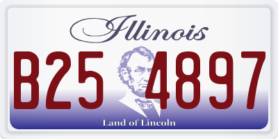 IL license plate B254897