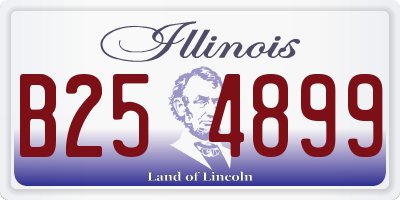 IL license plate B254899