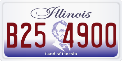 IL license plate B254900