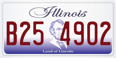 IL license plate B254902