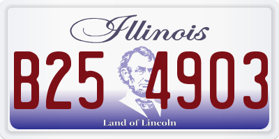 IL license plate B254903