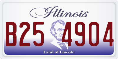 IL license plate B254904