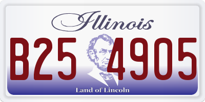 IL license plate B254905