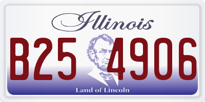 IL license plate B254906
