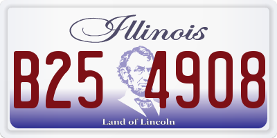 IL license plate B254908