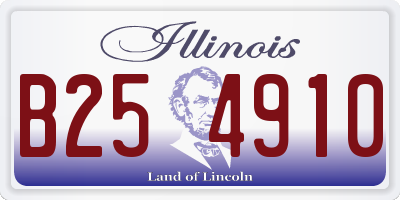 IL license plate B254910