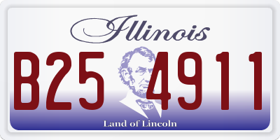 IL license plate B254911