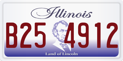 IL license plate B254912