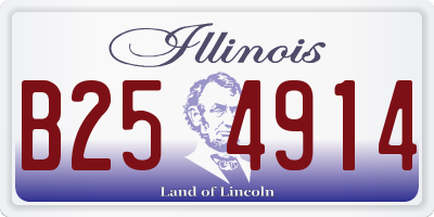 IL license plate B254914