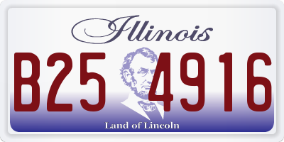 IL license plate B254916