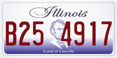 IL license plate B254917