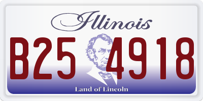 IL license plate B254918