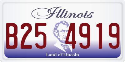 IL license plate B254919