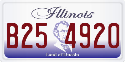 IL license plate B254920