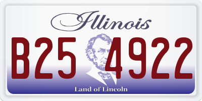 IL license plate B254922