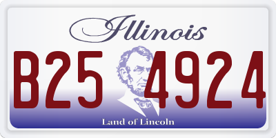 IL license plate B254924