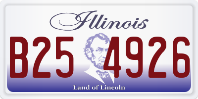 IL license plate B254926