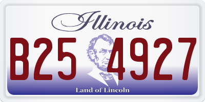 IL license plate B254927