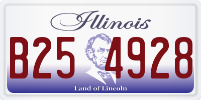 IL license plate B254928