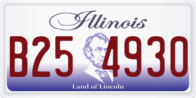 IL license plate B254930