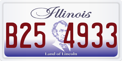 IL license plate B254933