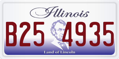 IL license plate B254935