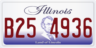 IL license plate B254936