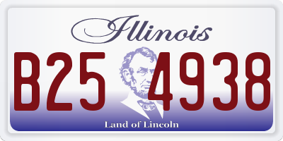 IL license plate B254938