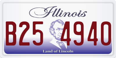 IL license plate B254940