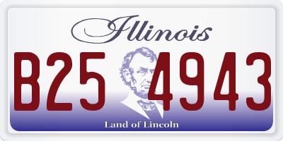 IL license plate B254943