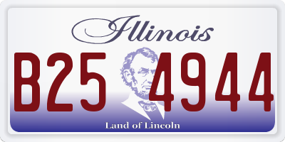 IL license plate B254944